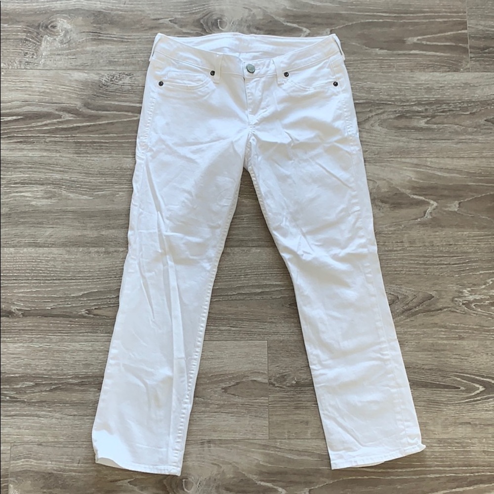 William Rast White Cropped Jeans.